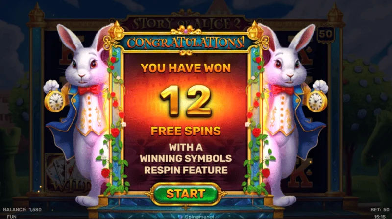 Story of Alice 2 - free spins
